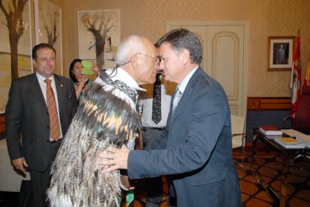 Imagen El presidente de la Diputación recibe al jefe de la Tribu Paniora