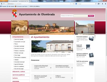 Imagen La Diputación presenta la nueva web de Olombrada
